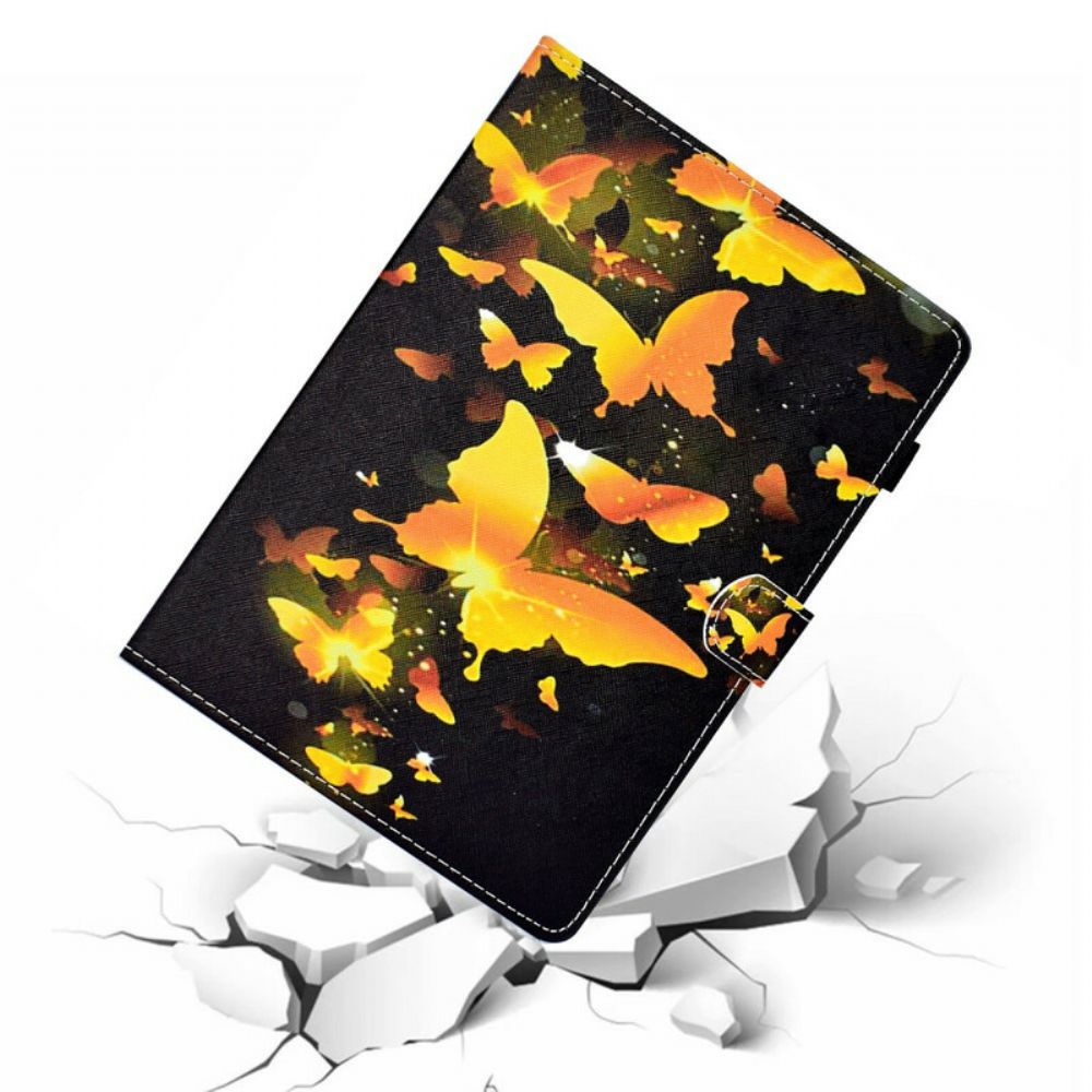 Folio-hoesje voor Samsung Galaxy Tab S7 / Tab S8 Unieke Vlinders