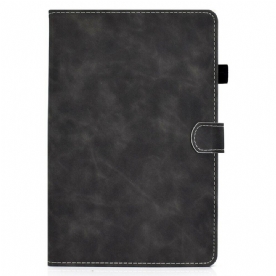 Folio-hoesje voor Samsung Galaxy Tab S7 / Tab S8 Vintage Design Leereffect