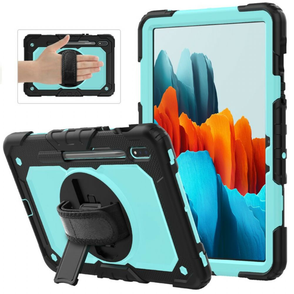 Hoesje voor Samsung Galaxy Tab S7 / Tab S8 Multifunctioneel Tweekleurig 2