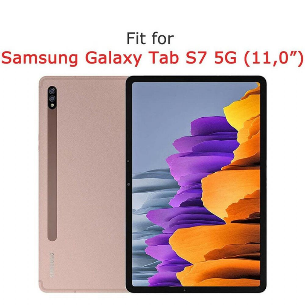 Hoesje voor Samsung Galaxy Tab S7 / Tab S8 Transparant Mat