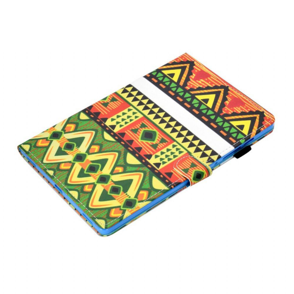 Leren Hoesje voor Samsung Galaxy Tab S7 / Tab S8 Azteekse