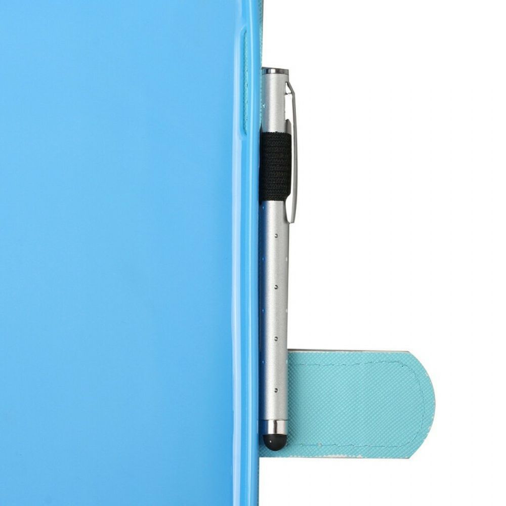 Leren Hoesje voor Samsung Galaxy Tab S7 / Tab S8 Baby Tijger