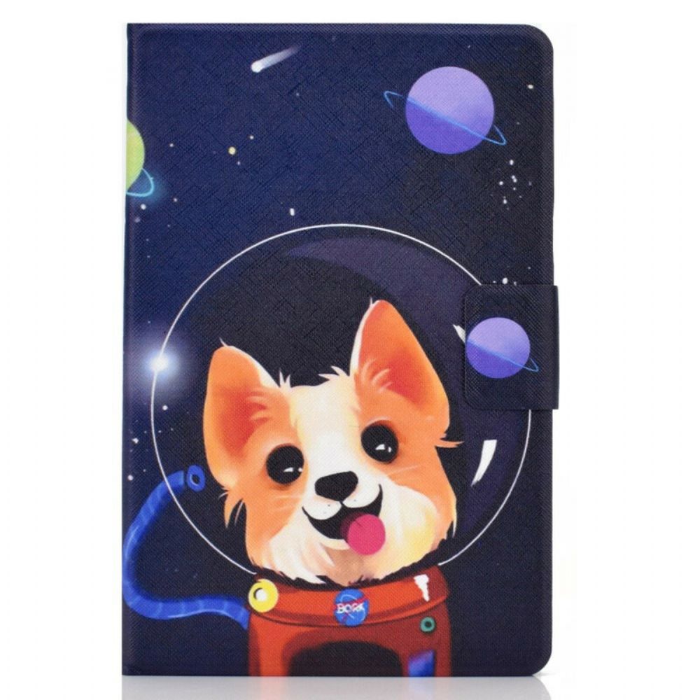 Leren Hoesje voor Samsung Galaxy Tab S7 / Tab S8 Ruimtehond