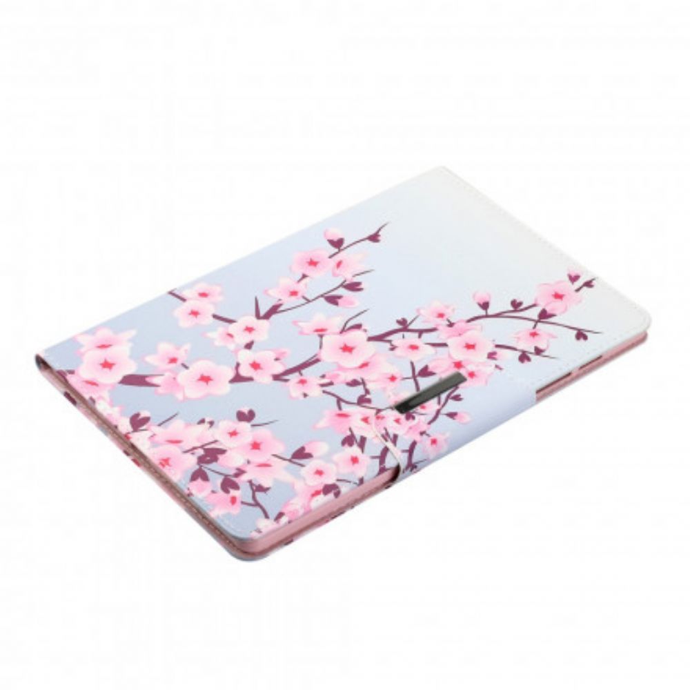 Leren Hoesje voor Samsung Galaxy Tab S7 / Tab S8 Sakura