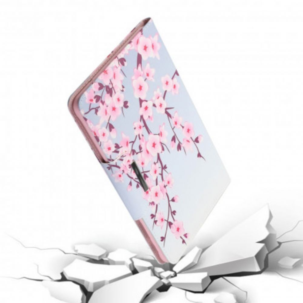 Leren Hoesje voor Samsung Galaxy Tab S7 / Tab S8 Sakura