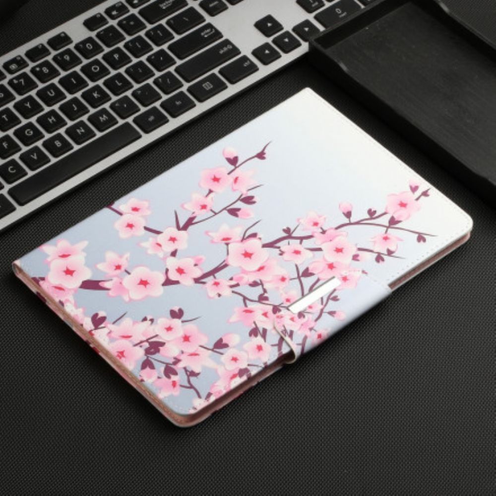 Leren Hoesje voor Samsung Galaxy Tab S7 / Tab S8 Sakura