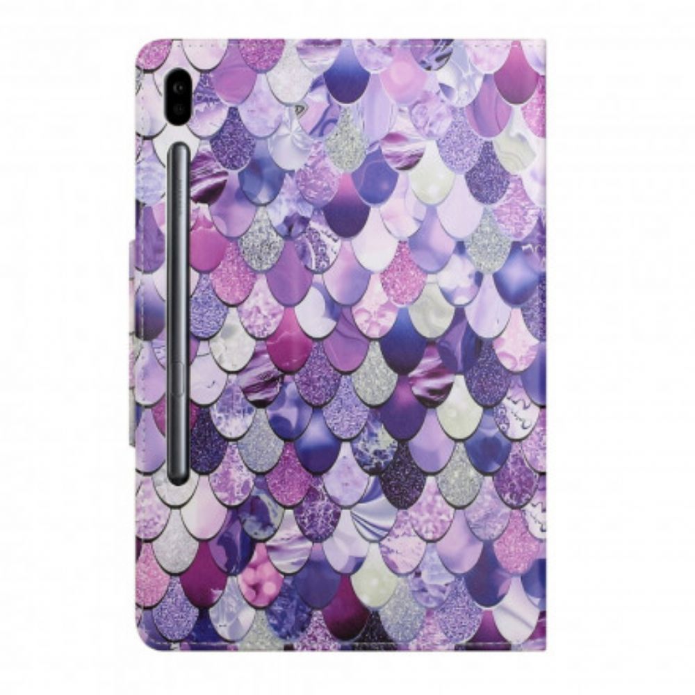 Leren Hoesje voor Samsung Galaxy Tab S7 / Tab S8 Schalen