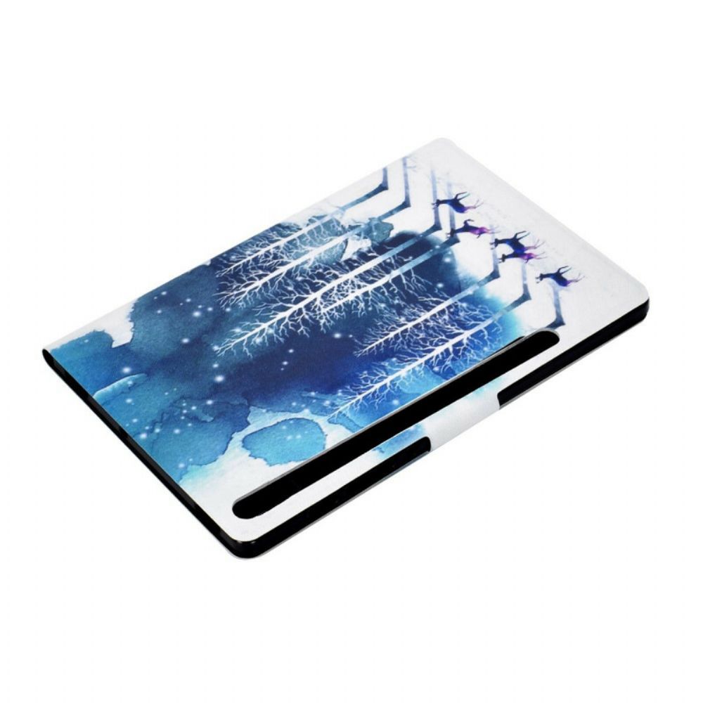 Leren Hoesje voor Samsung Galaxy Tab S7 / Tab S8 Winter