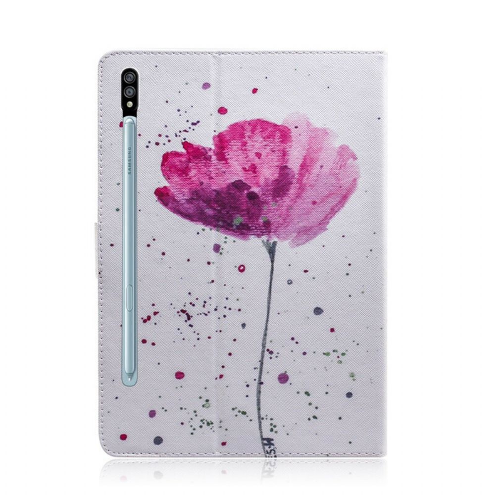 Telefoonhoesje Leren Hoesje voor Samsung Galaxy Tab S7 / Tab S8 Halster