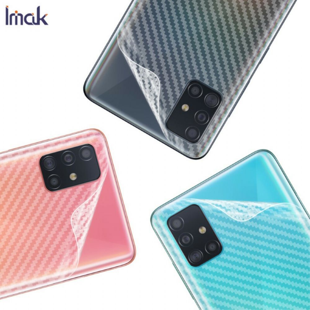 Achterste Beschermfolie Voor Samsung Galaxy A51 Carbon Style Imak