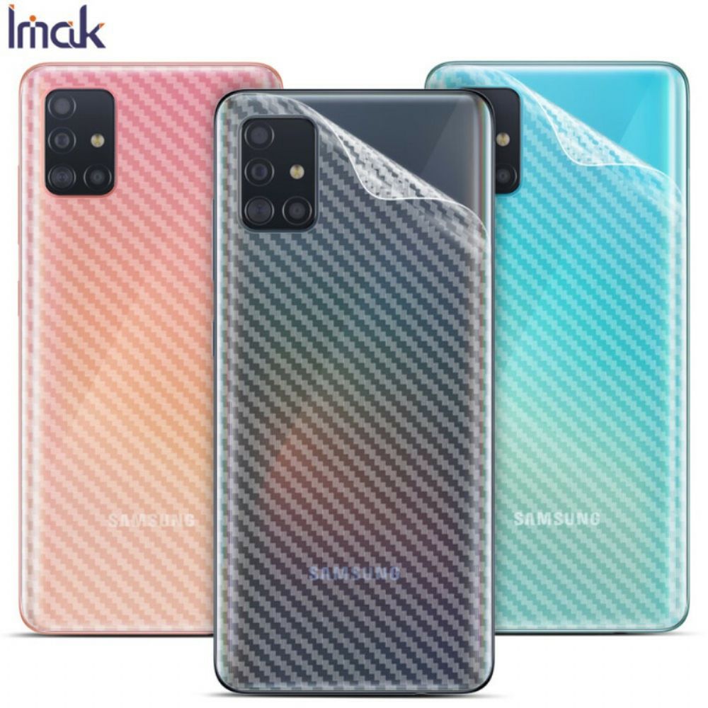 Achterste Beschermfolie Voor Samsung Galaxy A51 Carbon Style Imak