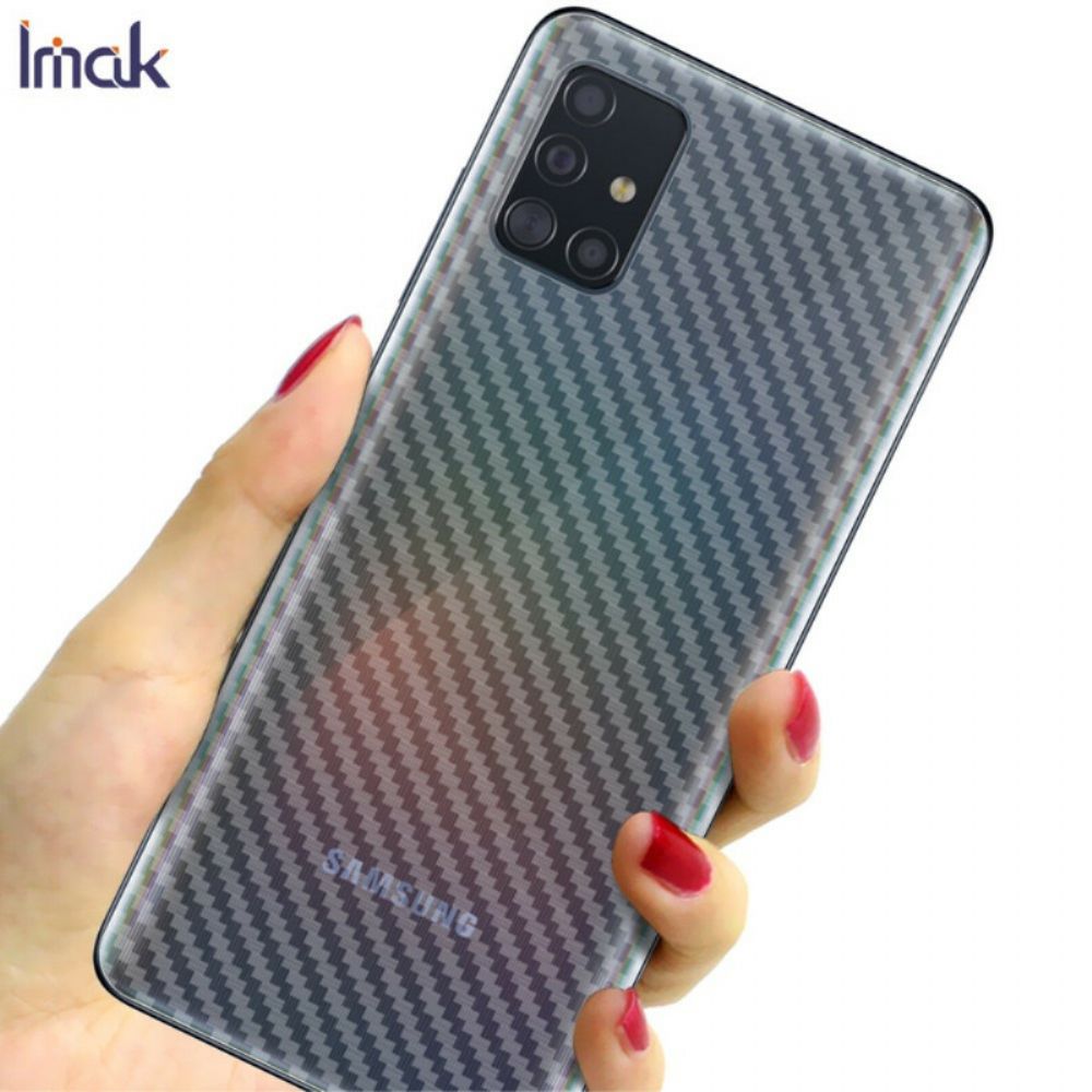 Achterste Beschermfolie Voor Samsung Galaxy A51 Carbon Style Imak