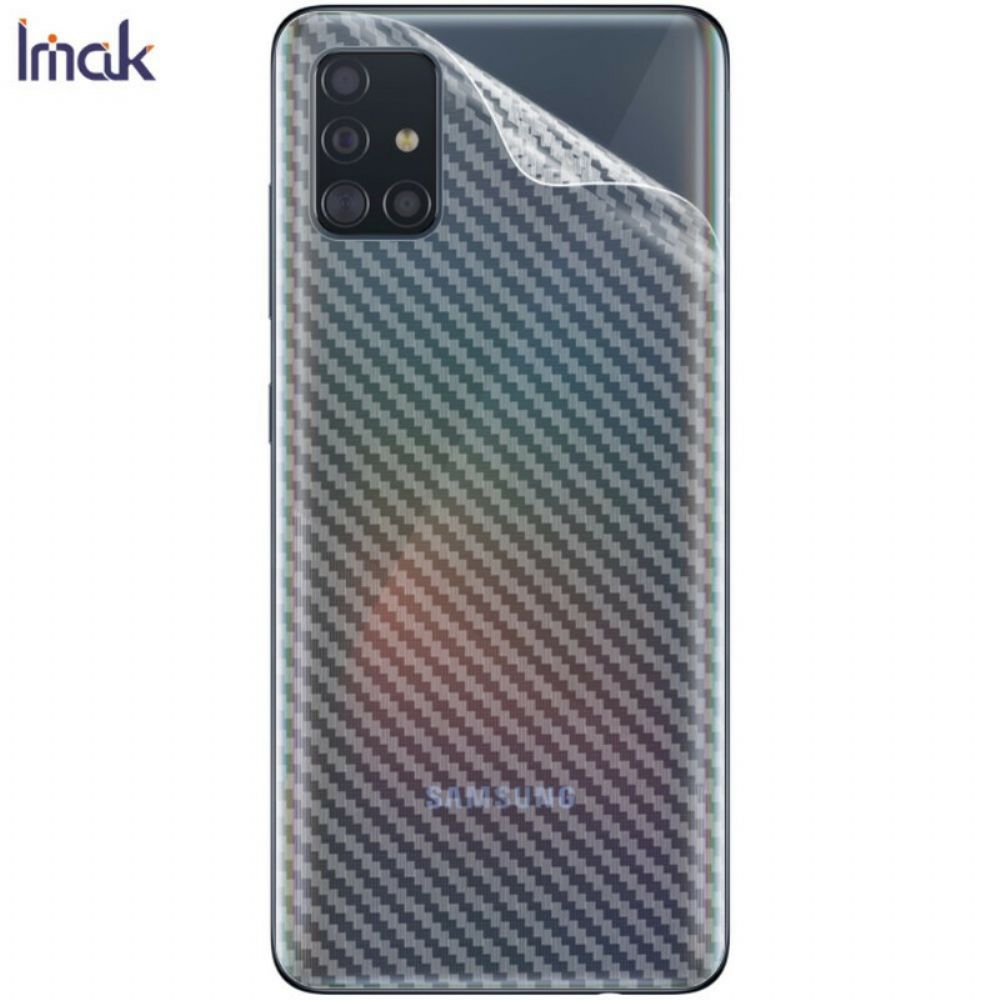 Achterste Beschermfolie Voor Samsung Galaxy A51 Carbon Style Imak