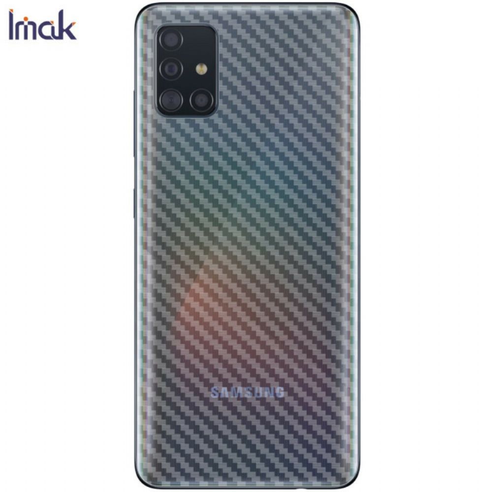 Achterste Beschermfolie Voor Samsung Galaxy A51 Carbon Style Imak