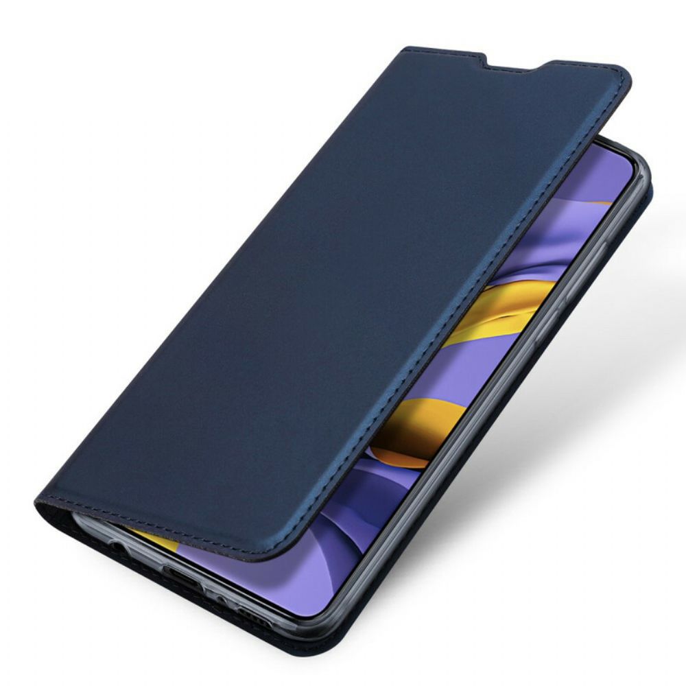 Bescherming Hoesje voor Samsung Galaxy A51 Folio-hoesje Dux Ducis Pro-skin