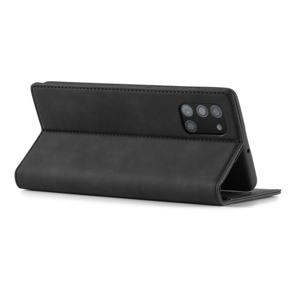 Bescherming Hoesje voor Samsung Galaxy A51 Folio-hoesje Lc.imeeke Leereffect