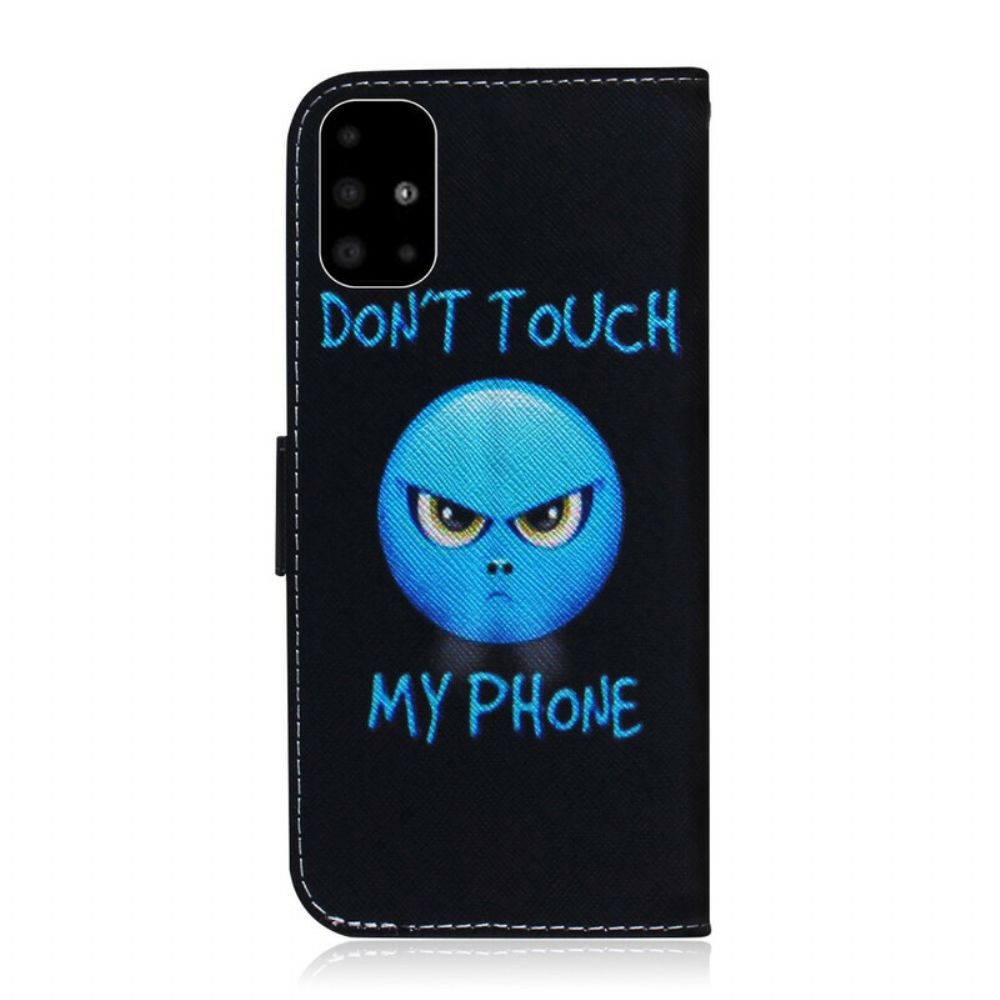 Folio-hoesje voor Samsung Galaxy A51 Emoji-telefoon