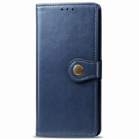 Folio-hoesje voor Samsung Galaxy A51 Faux Leder En Vintage Sluiting