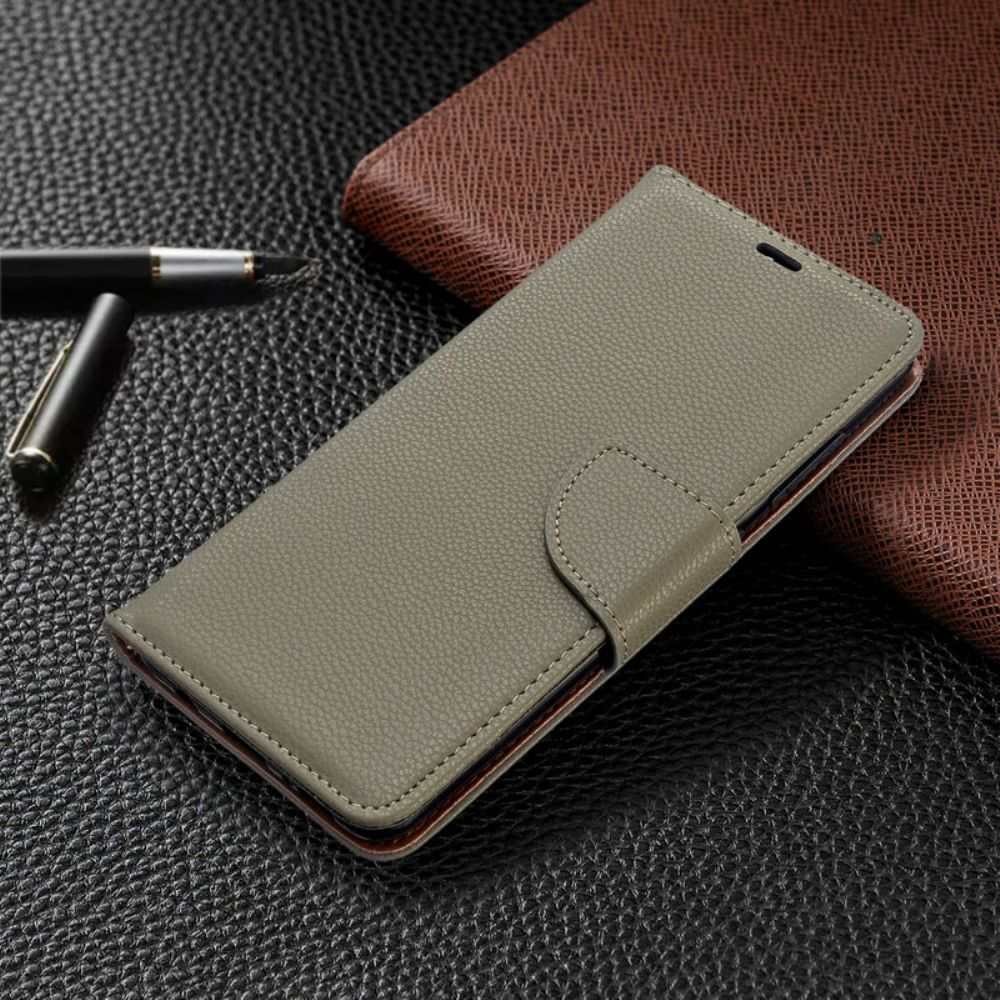 Folio-hoesje voor Samsung Galaxy A51 Flip Case Litchi Flap Schuin