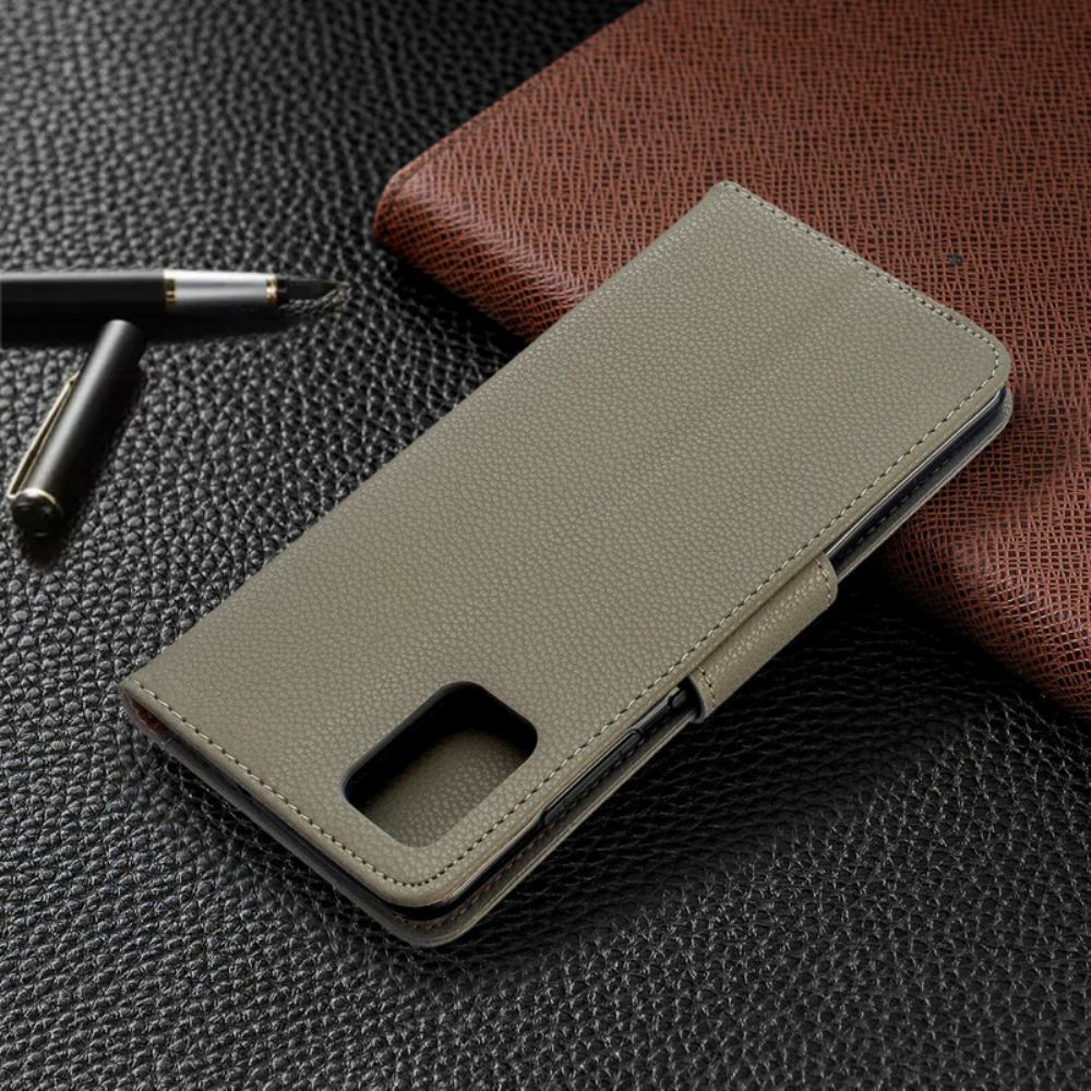 Folio-hoesje voor Samsung Galaxy A51 Flip Case Litchi Flap Schuin