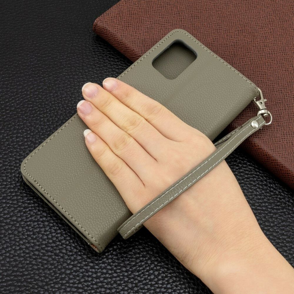 Folio-hoesje voor Samsung Galaxy A51 Flip Case Litchi Flap Schuin