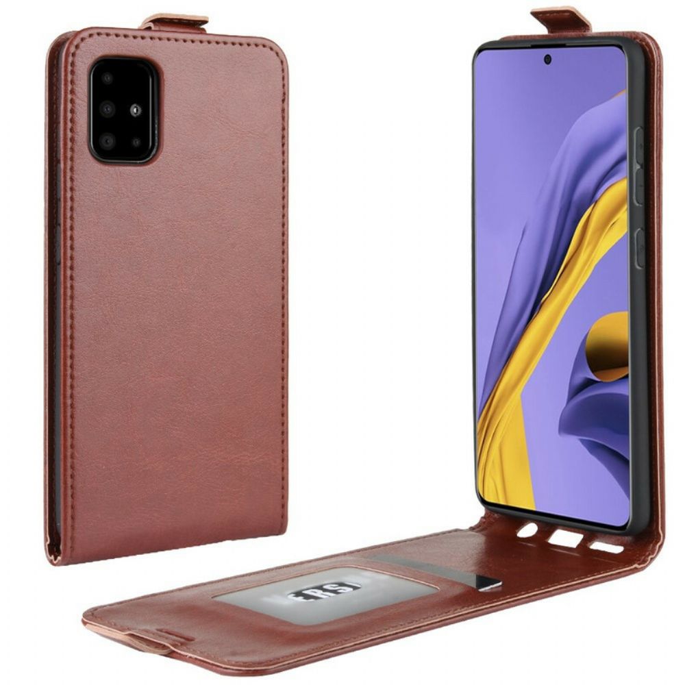 Folio-hoesje voor Samsung Galaxy A51 Flip Case Opvouwbaar Leereffect