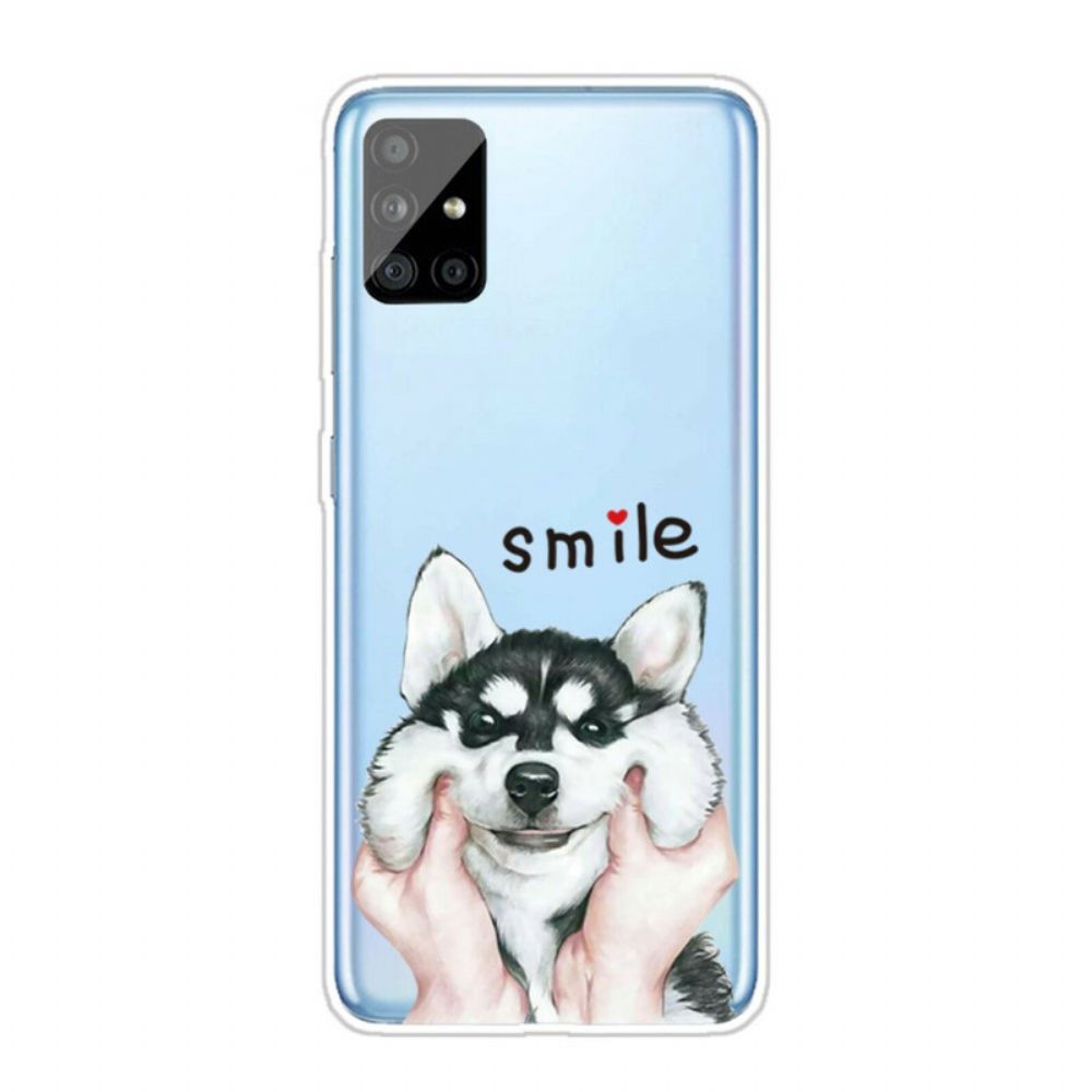 Hoesje voor Samsung Galaxy A51 Glimlach Hond