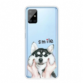 Hoesje voor Samsung Galaxy A51 Glimlach Hond