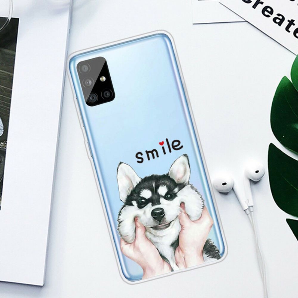 Hoesje voor Samsung Galaxy A51 Glimlach Hond