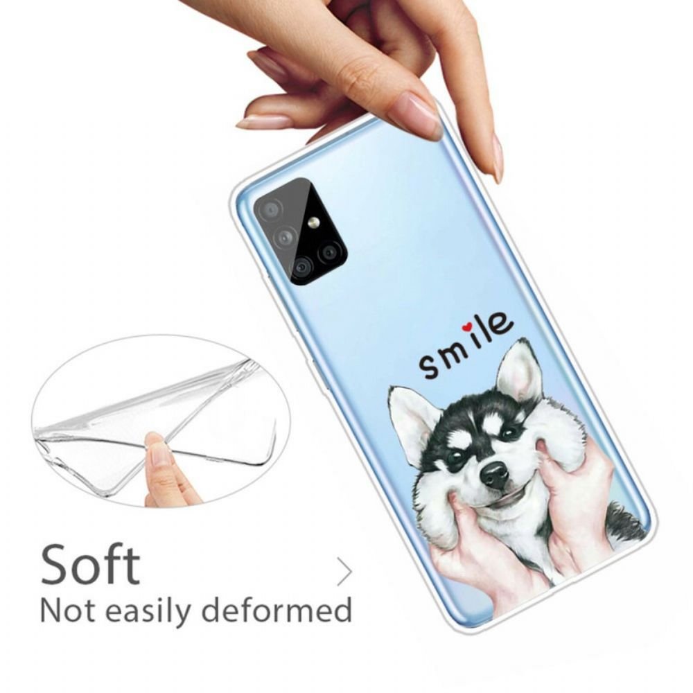 Hoesje voor Samsung Galaxy A51 Glimlach Hond