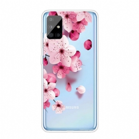 Hoesje voor Samsung Galaxy A51 Kleine Roze Bloemen