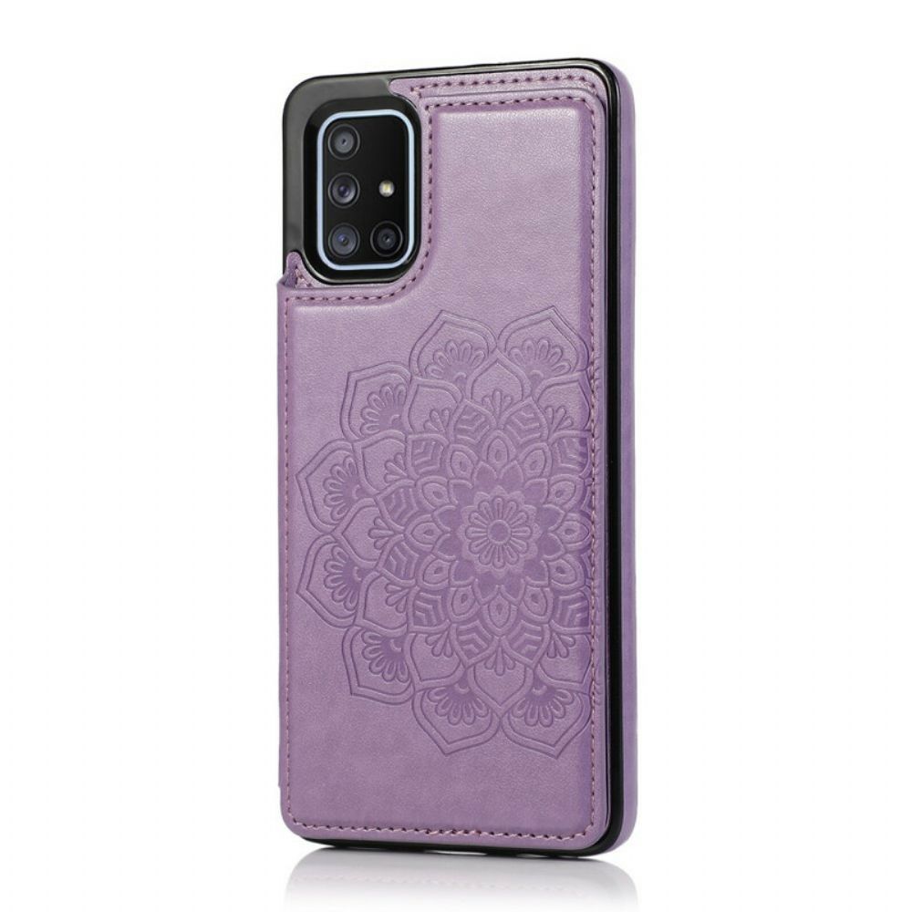 Hoesje voor Samsung Galaxy A51 Mandala Print Kaarthouder