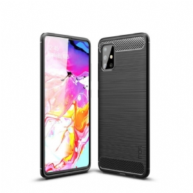 Hoesje voor Samsung Galaxy A51 Mofi Geborstelde Koolstofvezel