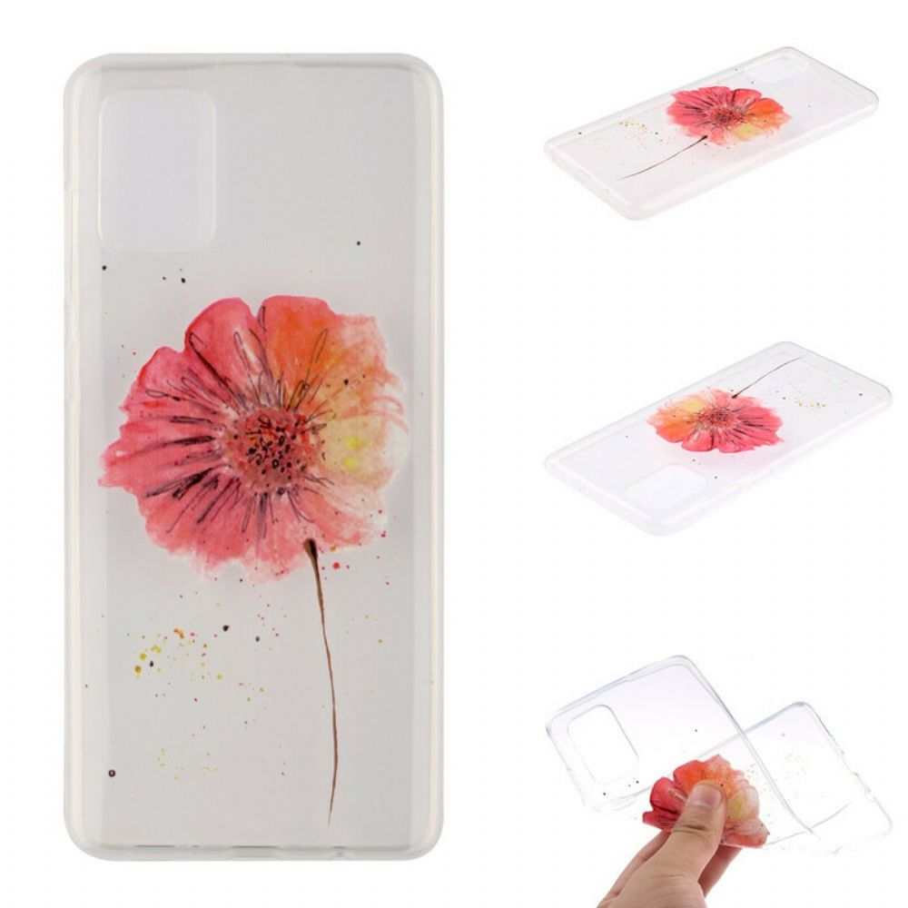 Hoesje voor Samsung Galaxy A51 Naadloos Aquarel Bloemenpatroon