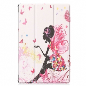 Bescherming Hoesje voor Samsung Galaxy Tab S6 Bloemen Fairy Faux Leather