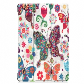 Bescherming Hoesje voor Samsung Galaxy Tab S6 Retro Vlinders En Bloemen