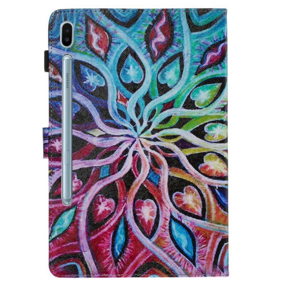 Folio-hoesje voor Samsung Galaxy Tab S6 Abstracte Bloem