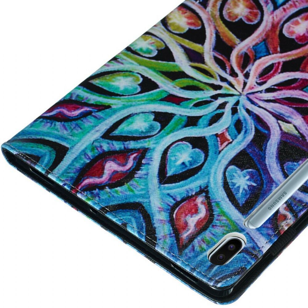 Folio-hoesje voor Samsung Galaxy Tab S6 Abstracte Bloem