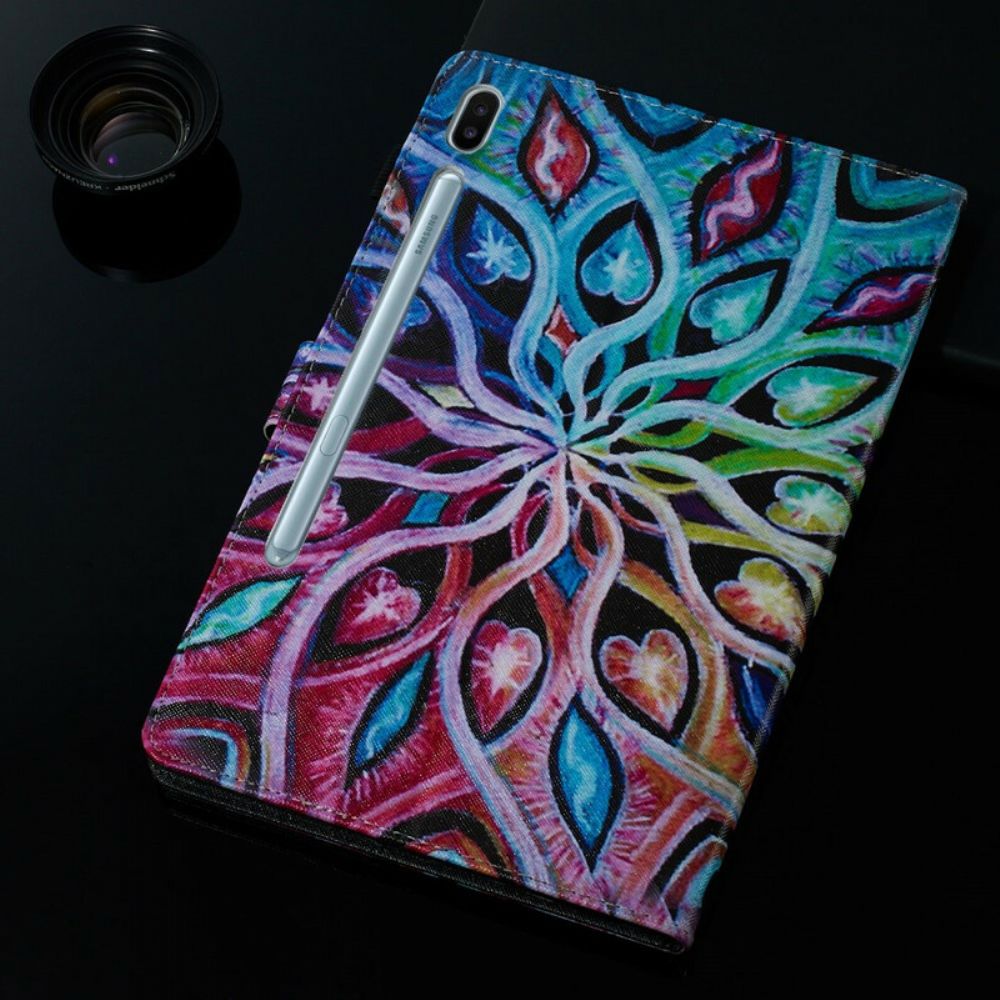 Folio-hoesje voor Samsung Galaxy Tab S6 Abstracte Bloem