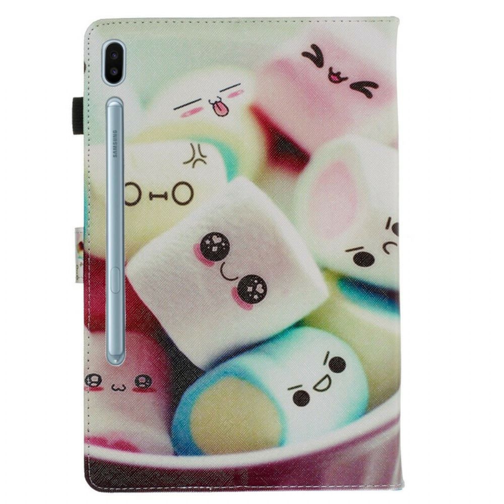 Folio-hoesje voor Samsung Galaxy Tab S6 Leuke Marshmallows