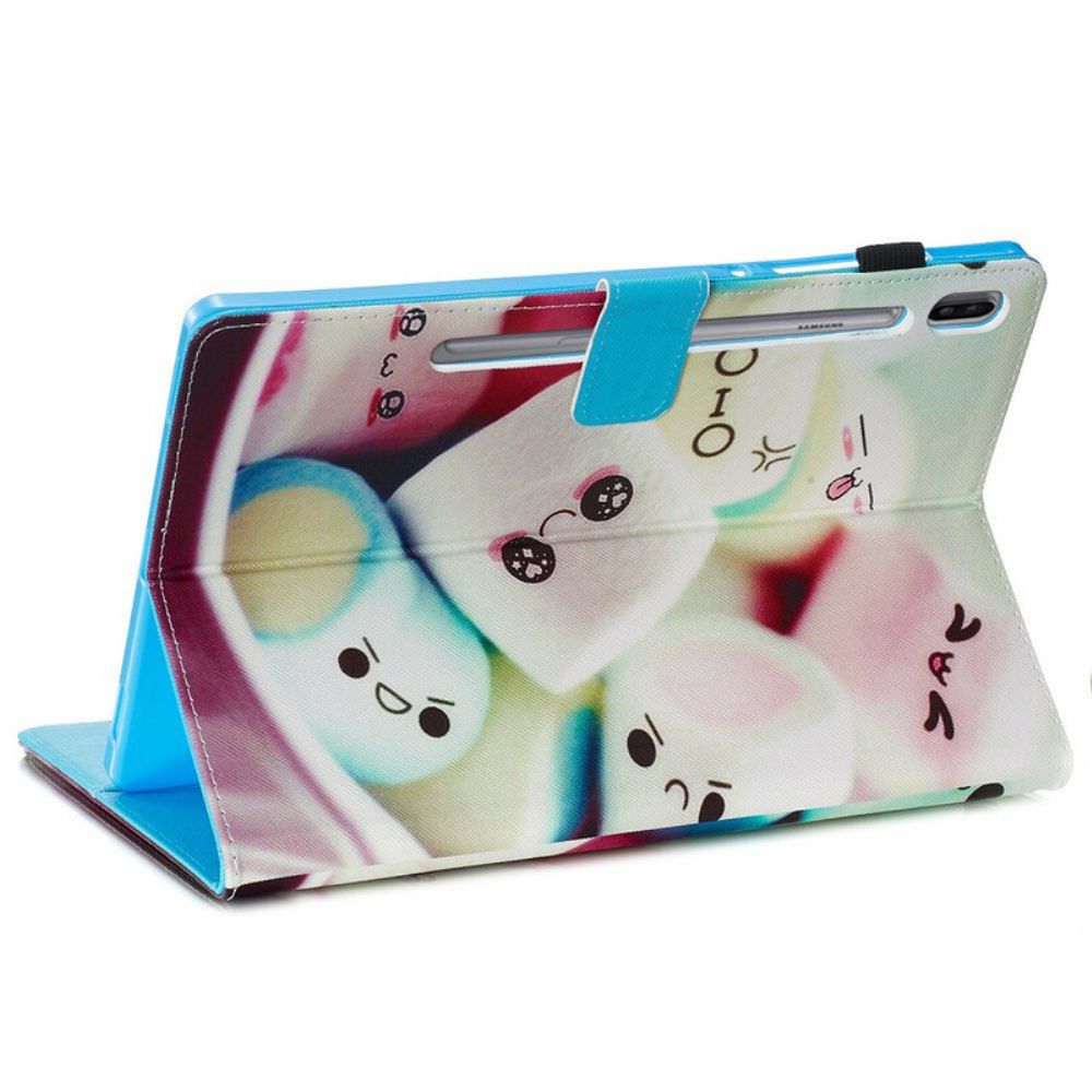 Folio-hoesje voor Samsung Galaxy Tab S6 Leuke Marshmallows