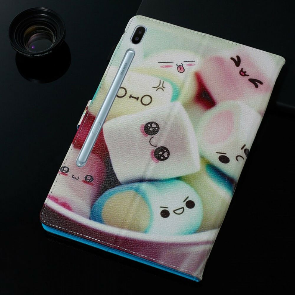 Folio-hoesje voor Samsung Galaxy Tab S6 Leuke Marshmallows