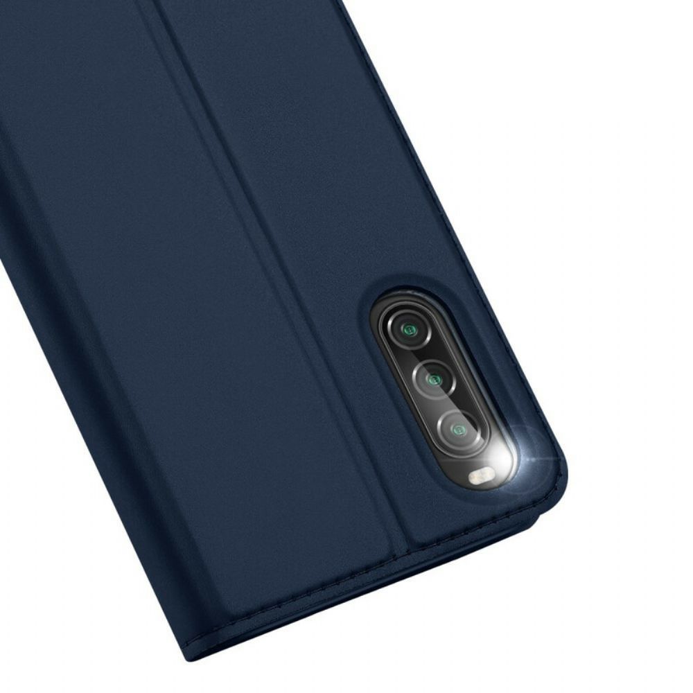 Bescherming Hoesje voor Sony Xperia 10 II Folio-hoesje Dux Ducis Pro-skin