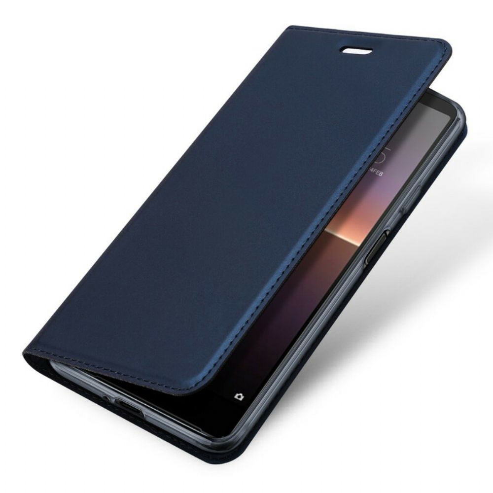 Bescherming Hoesje voor Sony Xperia 10 II Folio-hoesje Dux Ducis Pro-skin