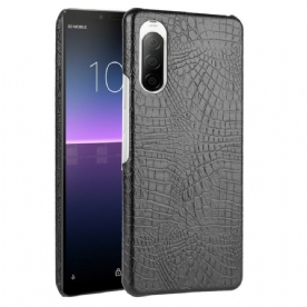 Hoesje voor Sony Xperia 10 II Krokodillenleereffect