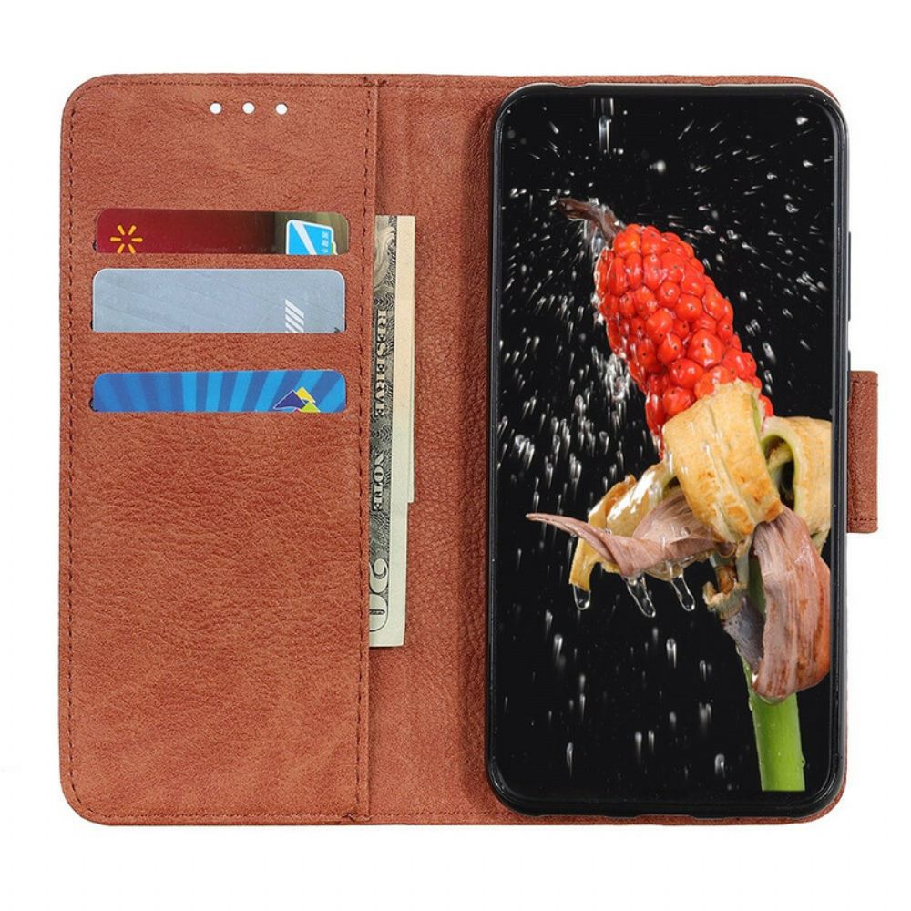 Leren Hoesje voor Sony Xperia 10 II Faux Leather Litchi Business