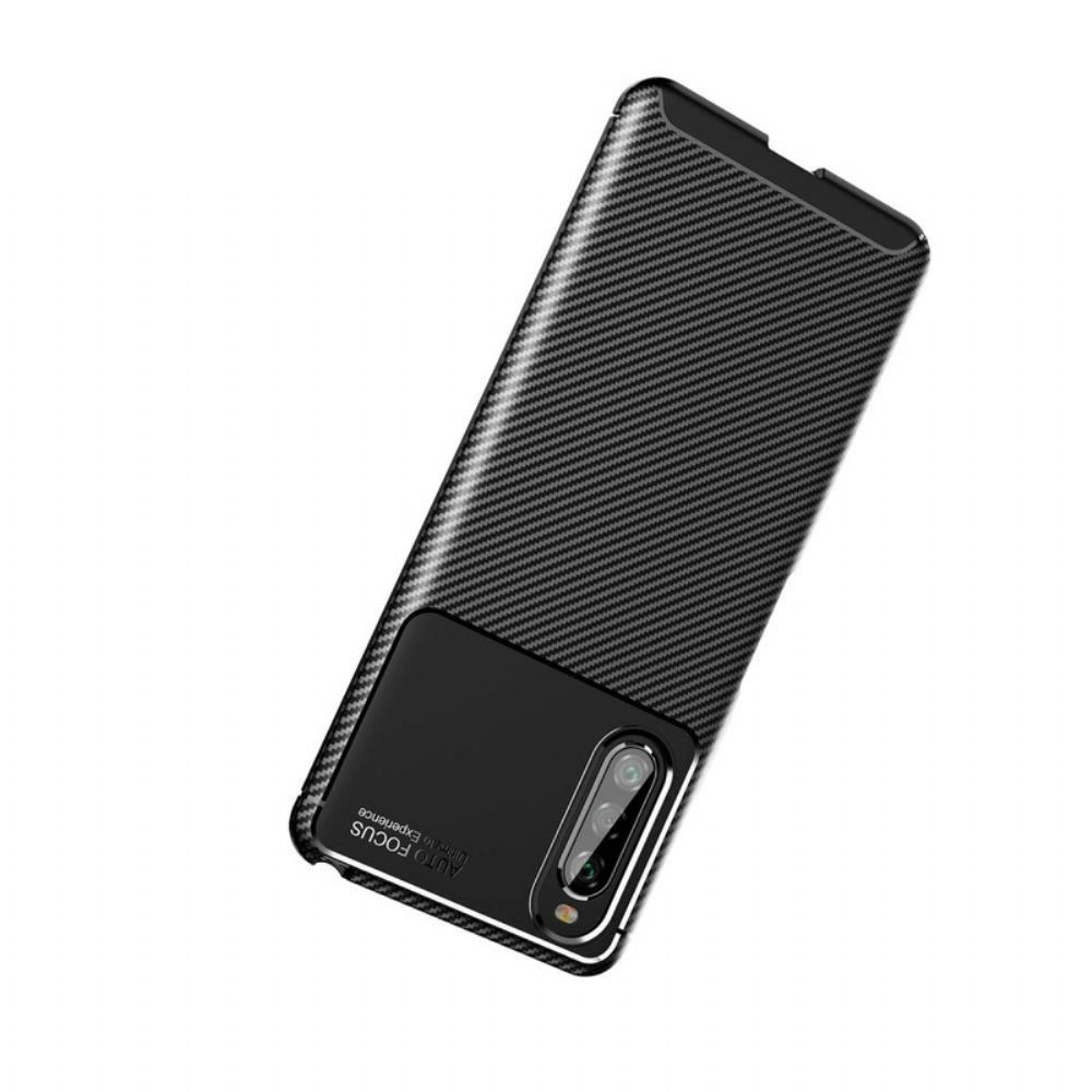 Telefoonhoesje voor Sony Xperia 10 II Koolstofvezelslang