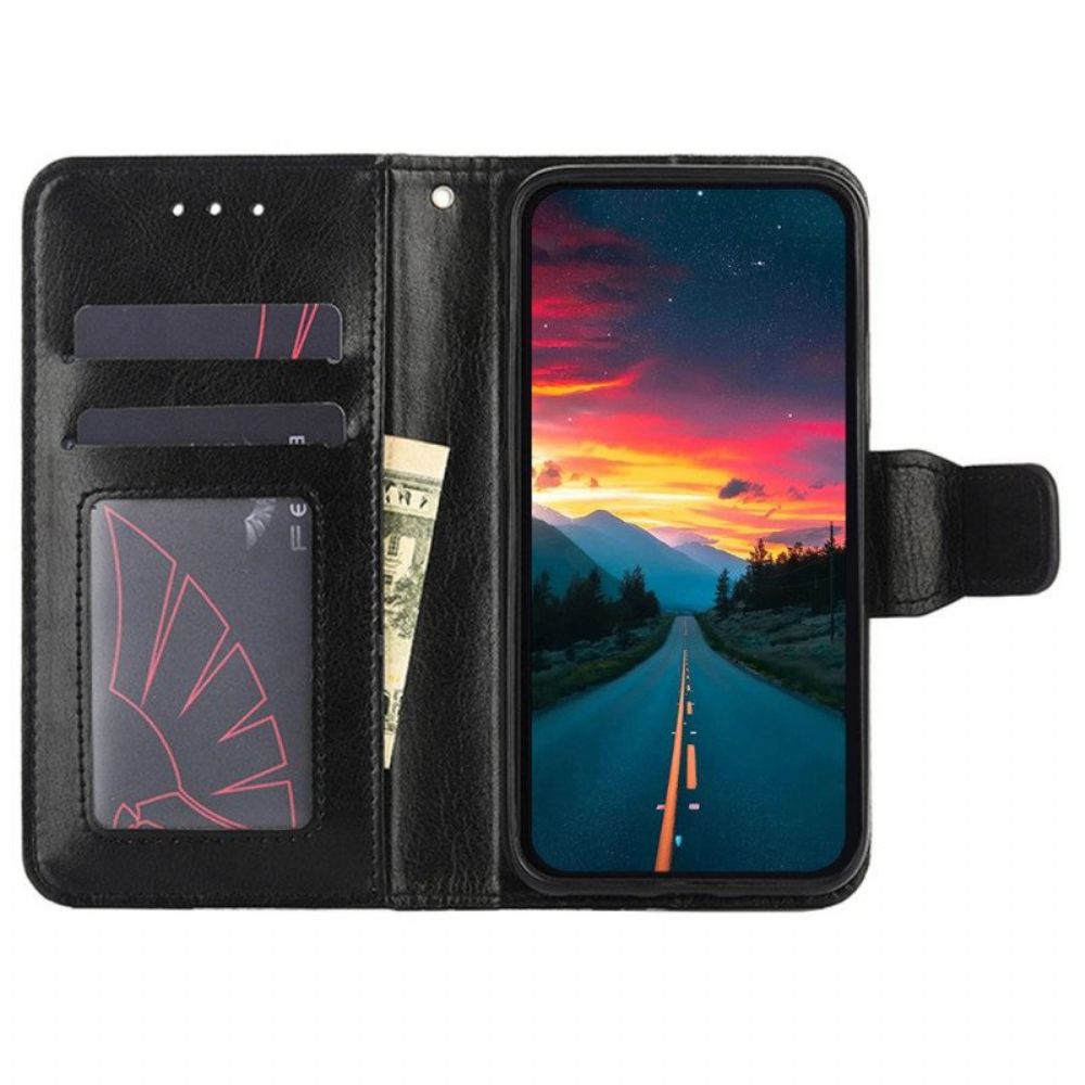 Flip Case voor Huawei P60 Pro Retro Kunstleer