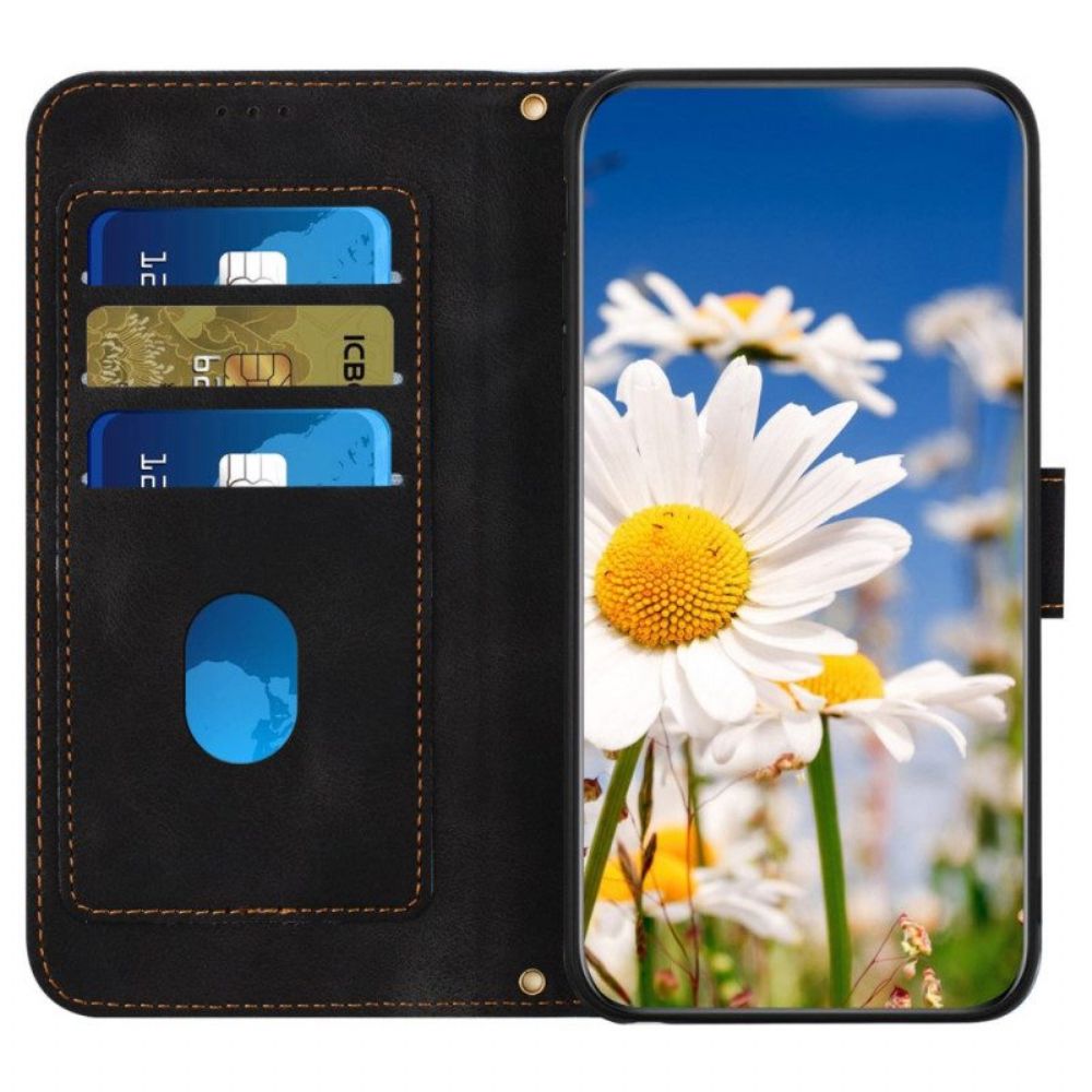 Flip Case voor iPhone 15 Plus Luxe Bloemen