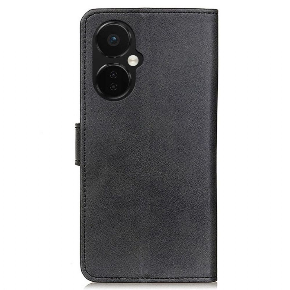 Flip Case voor OnePlus Nord CE 3 Lite 5G Mat Kunstleer